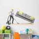 Housewife Lifting Sofa and Wall Decal