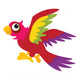 Cartoon Parrot Flying Wall Decal