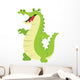 Cartoon Happy Crocodile Wall Decal