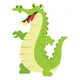Cartoon Happy Crocodile Wall Decal