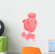 Cartoon Pink Poodle Wall Decal