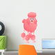 Cartoon Pink Poodle Wall Decal