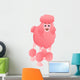 Cartoon Pink Poodle Wall Decal