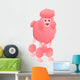 Cartoon Pink Poodle Wall Decal