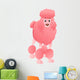 Cartoon Pink Poodle Wall Decal