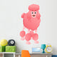 Cartoon Pink Poodle Wall Decal