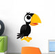 Cartoon Crow Standing Wall Decal