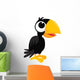 Cartoon Crow Standing Wall Decal