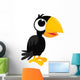 Cartoon Crow Standing Wall Decal
