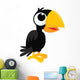 Cartoon Crow Standing Wall Decal