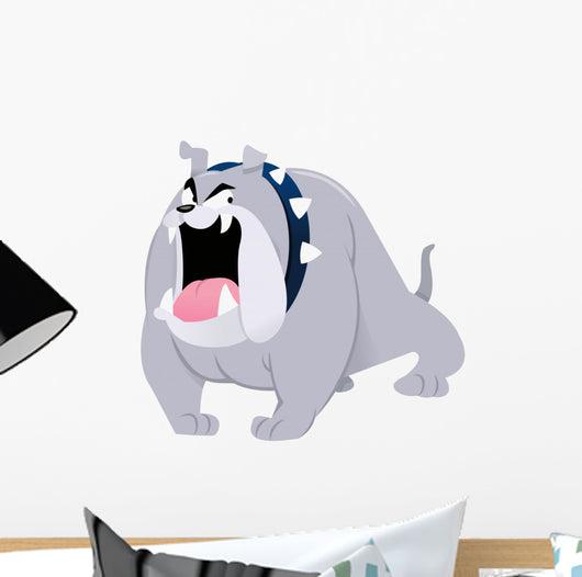 Cartoon Bull Dog Wall Decal