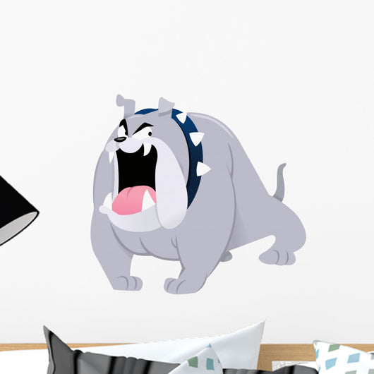 Cartoon Bull Dog Wall Decal