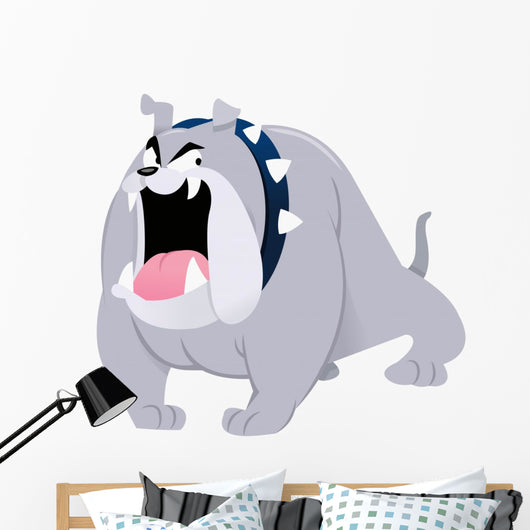 Cartoon Bull Dog Wall Decal