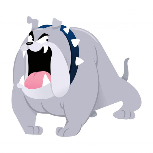 Cartoon Bull Dog Wall Decal