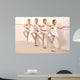 Group Four Little Ballerinas Wall Decal