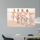 Group Four Little Ballerinas Wall Decal