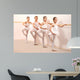 Group Four Little Ballerinas Wall Decal