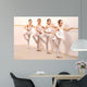 Group Four Little Ballerinas Wall Decal