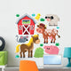 Barnyard Farm Animals Wall Decal Sticker Set