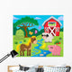 Barnyard Farm Scene Wall Decal