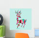 Modern Geometric Triangle Reindeer Wall Decal