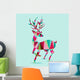 Modern Geometric Triangle Reindeer Wall Decal