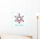 Modern Geometric Triangle Christmas Winter Snowflake Wall Decal