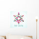 Modern Geometric Triangle Christmas Winter Snowflake Wall Decal
