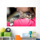 Portrait Cute Kitten Sleeping Wall Decal