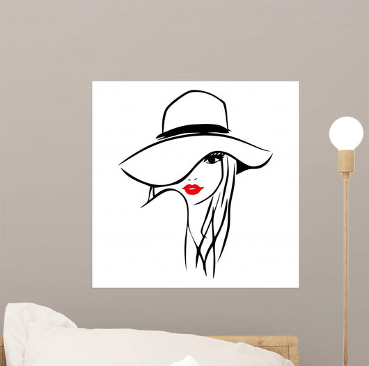 Vector Ink Line Art Wall Decal