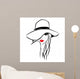 Vector Ink Line Art Wall Decal