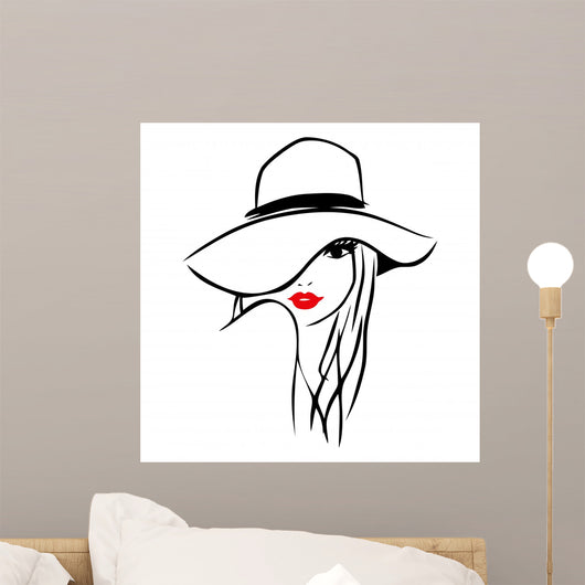 Vector Ink Line Art Wall Decal
