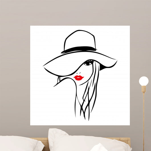 Vector Ink Line Art Wall Decal