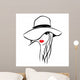 Vector Ink Line Art Wall Decal