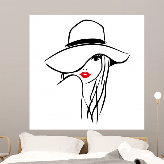 Vector Ink Line Art Wall Decal