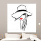 Vector Ink Line Art Wall Decal