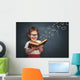 Little Girl with Glasses Wall Decal