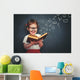 Little Girl with Glasses Wall Decal