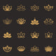 Lotus Symbol Icons Vector Wall Decal