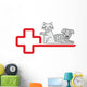 Hund Katze2504a Wall Decal