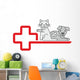 Hund Katze2504a Wall Decal