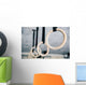 Closeup Image Fitness Rings Wall Decal