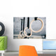 Closeup Image Fitness Rings Wall Decal