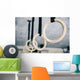 Closeup Image Fitness Rings Wall Decal