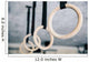 Closeup Image Fitness Rings Wall Decal
