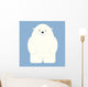 Illustration Polar Bear Standing Wall Decal