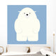 Illustration Polar Bear Standing Wall Decal