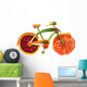 Veggie Bike Wall Decal