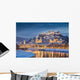 Historic City Salzburg Winter Wall Decal
