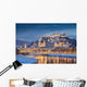 Historic City Salzburg Winter Wall Decal